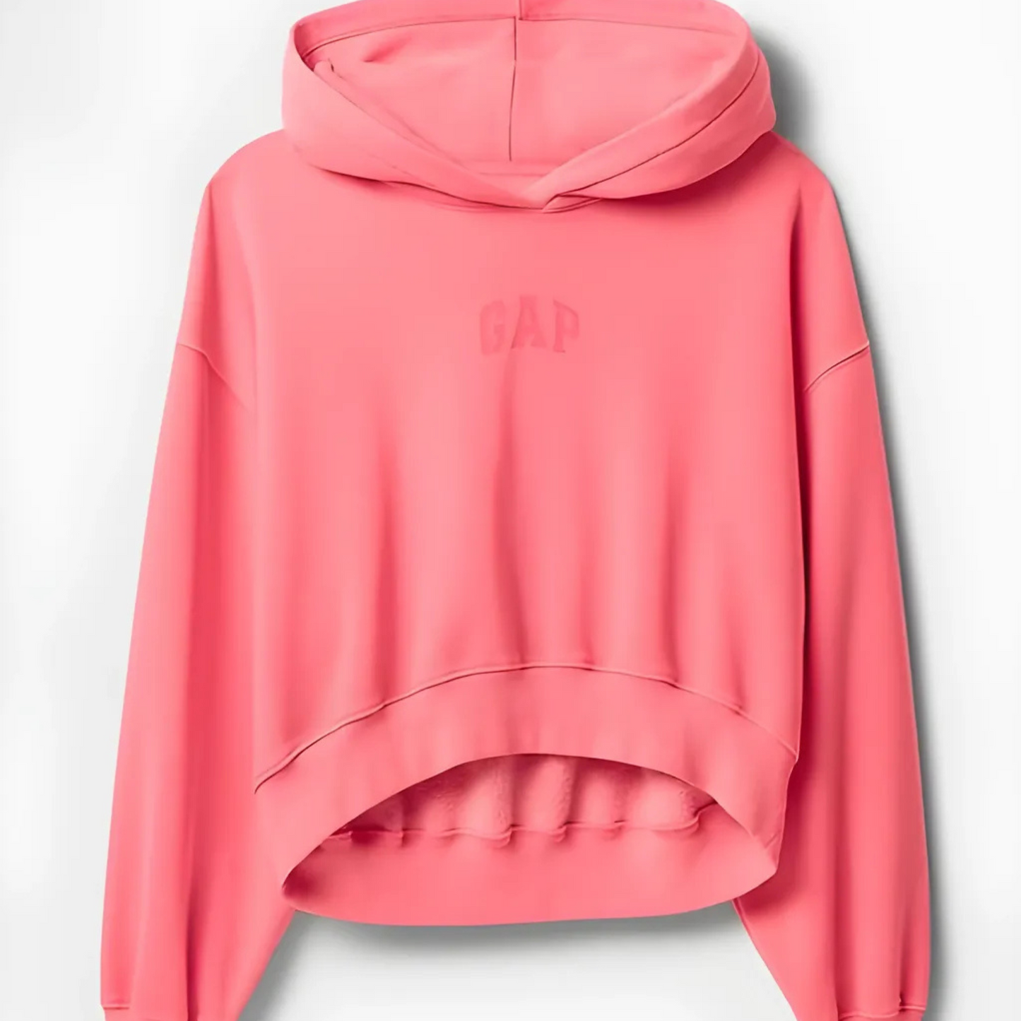 VintageSoft® Crop Logo Hoodie