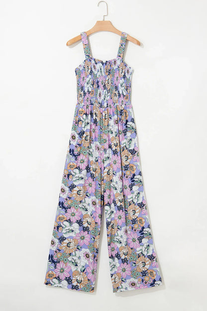 BloomDrape™ - Floral Wide Leg Jumpsuit