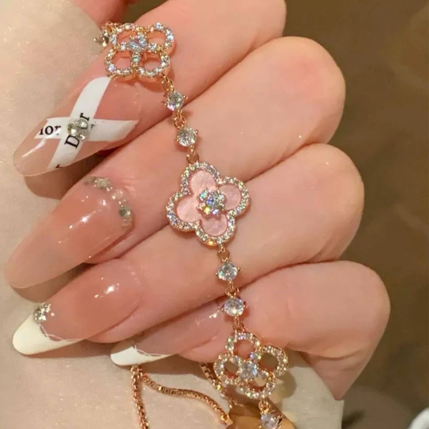 Diamond Clover Bracelet (ONLY $5.99 TODAY)