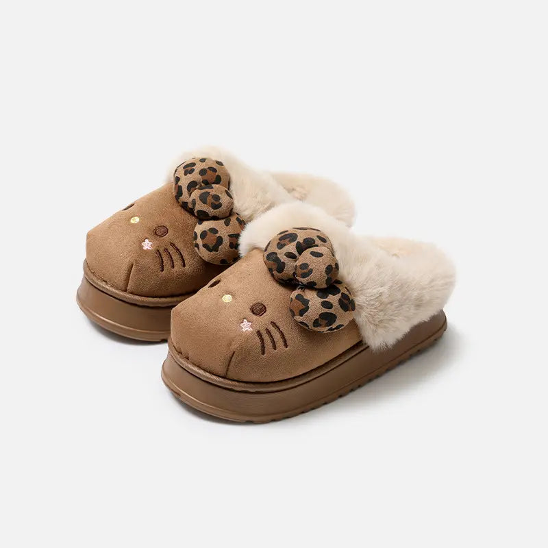 Comfy Hello Kitty Fur Slippers