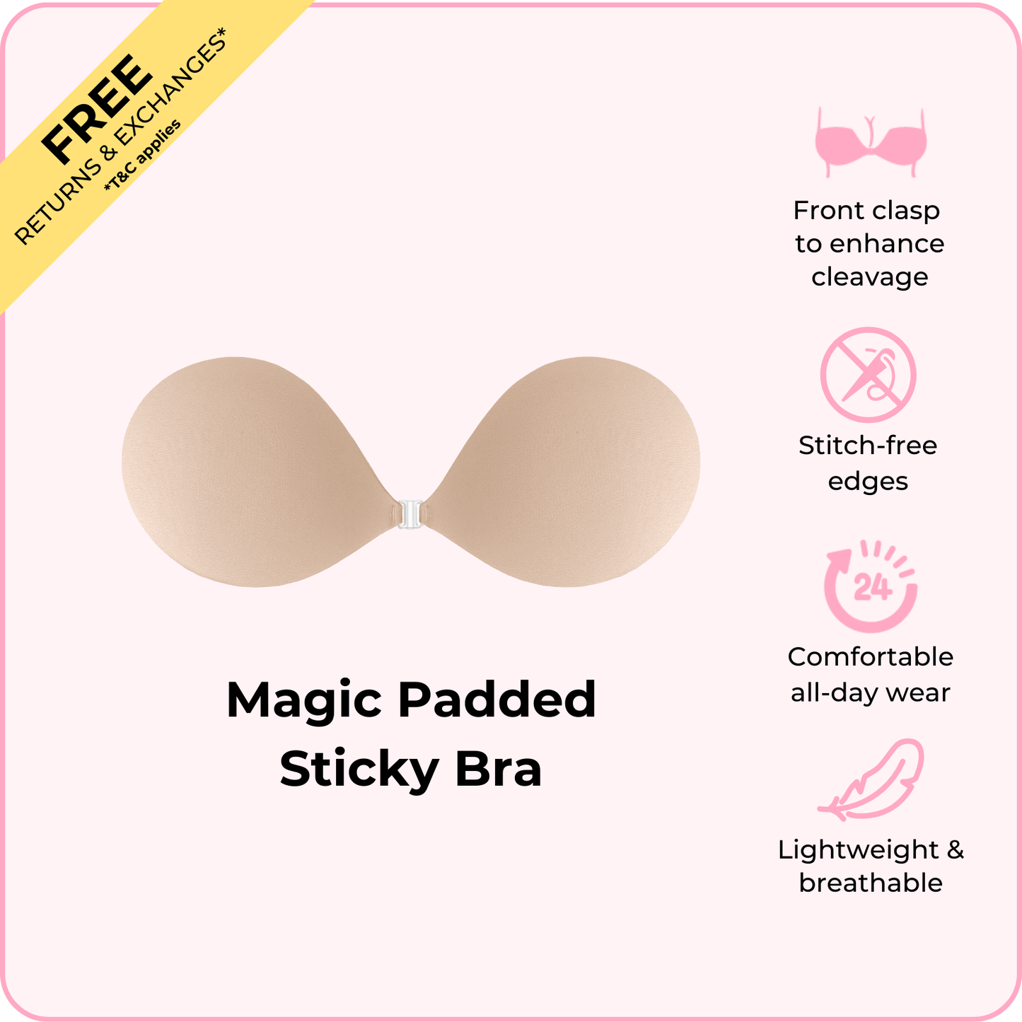 BOOMBA™ Magic Padded Sticky Bra