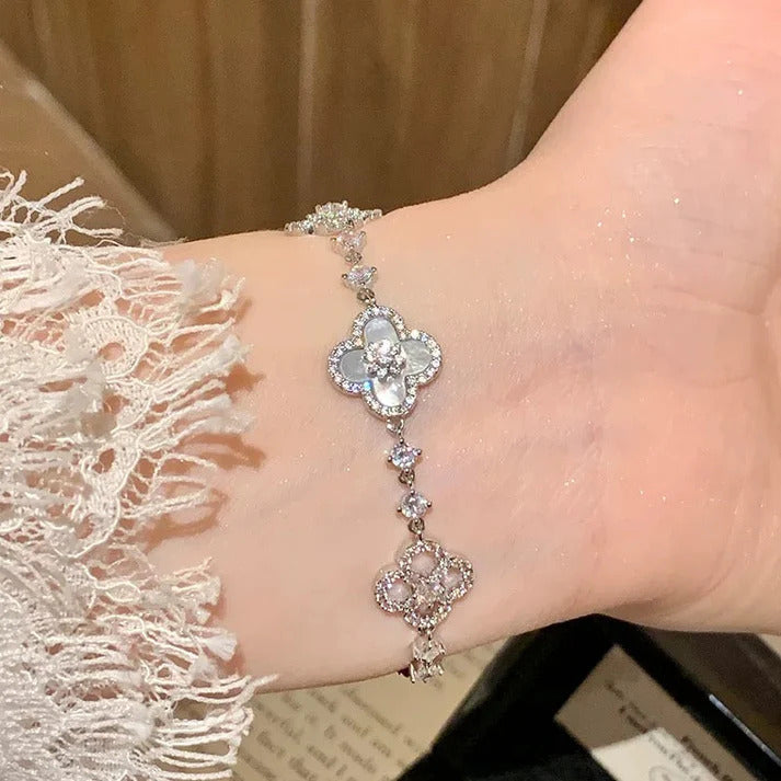 Diamond Clover Bracelet (ONLY $5.99 TODAY)