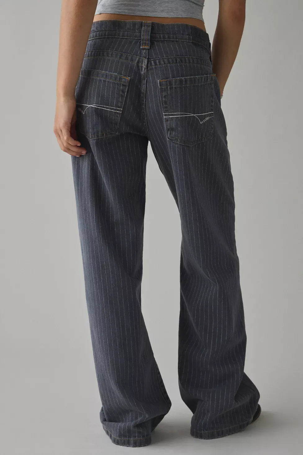CityStitch® Pinstripe Low Rise Jeans