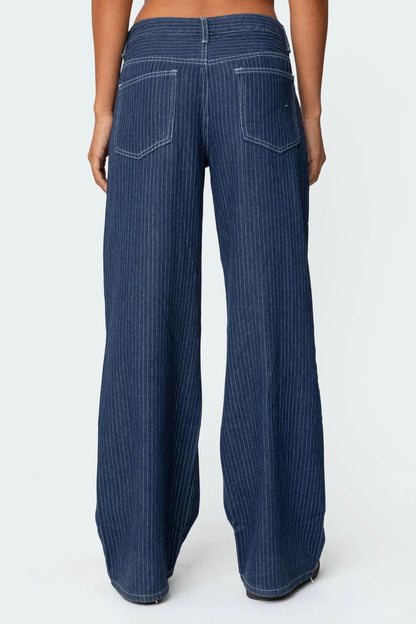 CityStitch® Pinstripe Low Rise Jeans